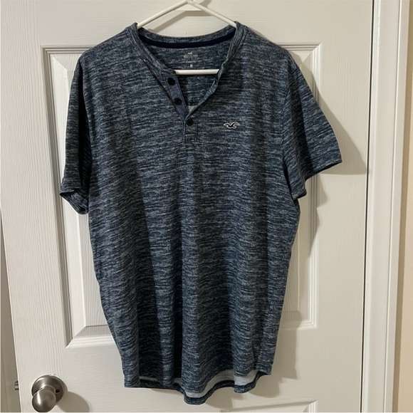 Hollister Other - Hollister Men’s Shirt Navy Blue and Gray XL